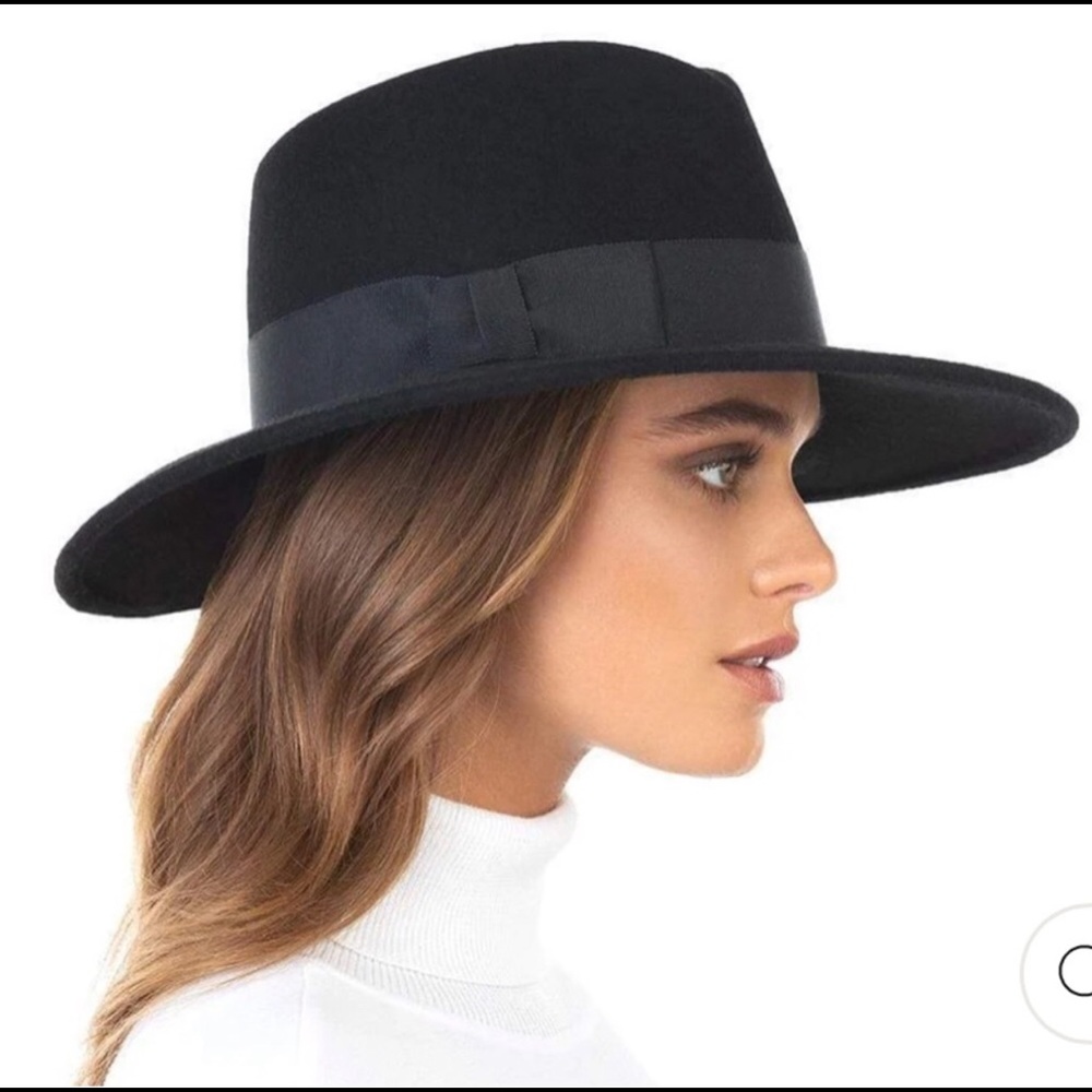 NWT Eric Javits black Fedora Hat